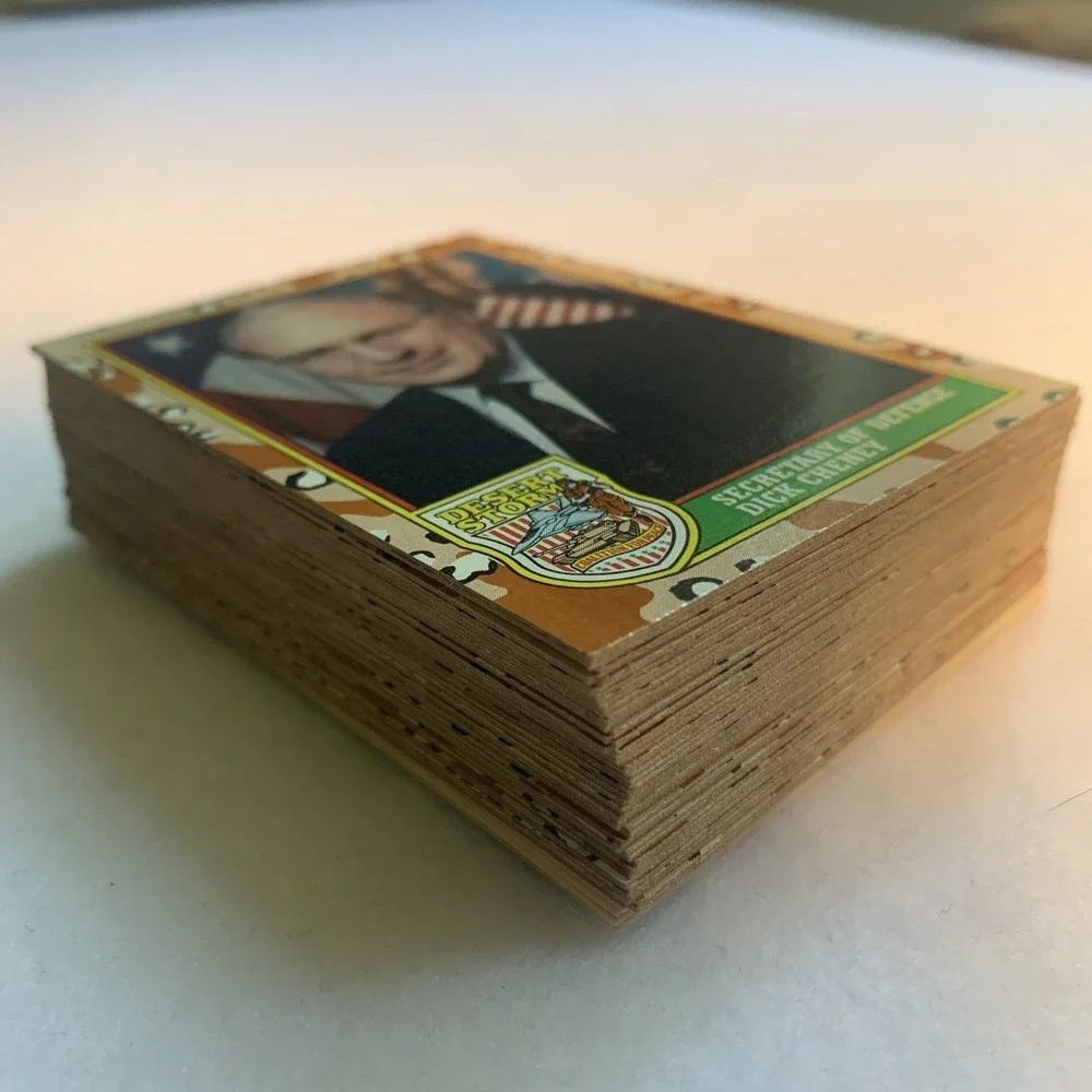 LOT OF 54 Desert Storm Pro Set Trading Cards LEADERS PERSONNEL SHIPS 6 wrappers‎
